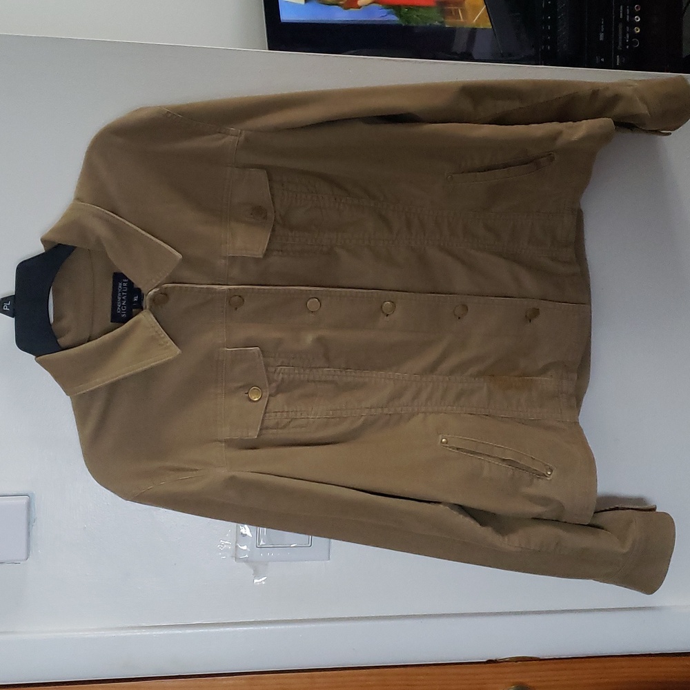 Jones New York Signature Cropped Corduroy Jacket size XL (Camel)